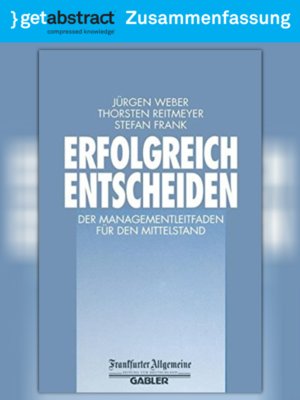 cover image of Erfolgreich entscheiden (Zusammenfassung)